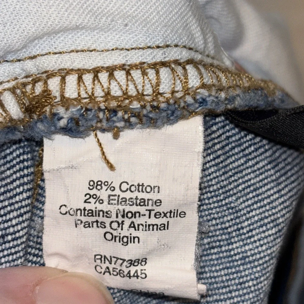Madewell Classic Straight Crop Jeans Womens Size 27, Medium Wash‎ Distressed